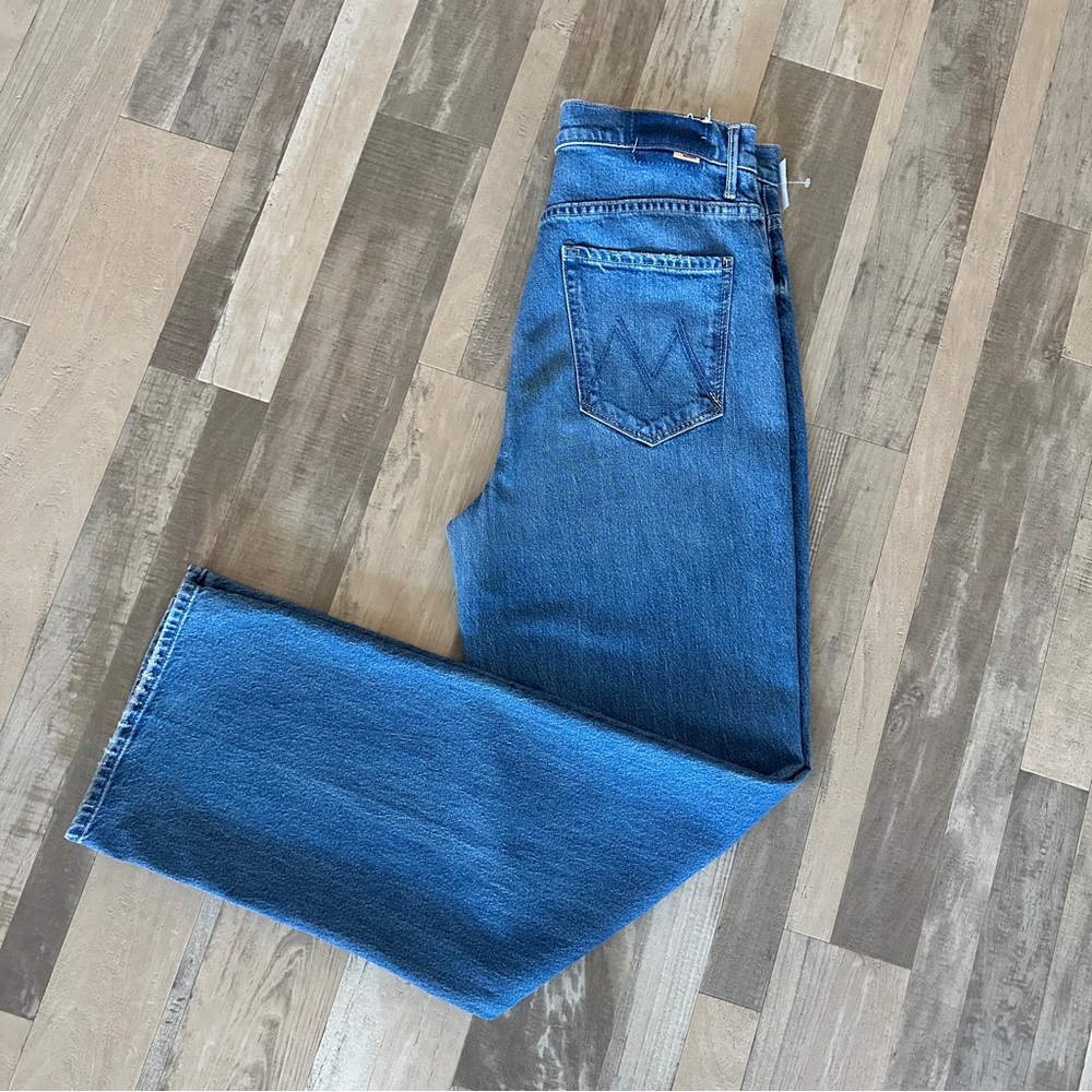 Mother Superior Denim Jeans High Waisted Tunnel Vision Sneak 33
